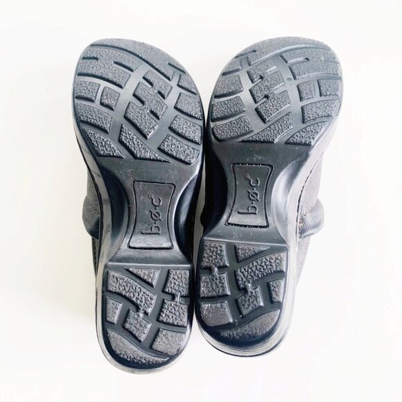 B.O.C. by BORN Black Leather Peggy Clogs Women’s Size 7 - Picture 5 of 8